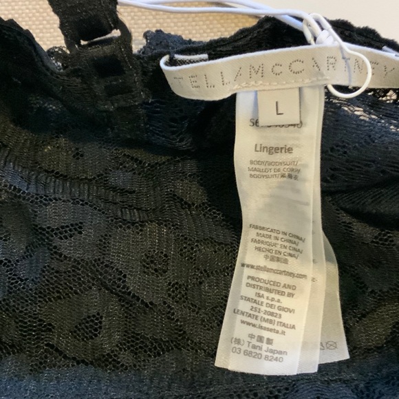 STELLA MCCARTNEY Black Stretch Lace Bodysuit NWT - Picture 6 of 8